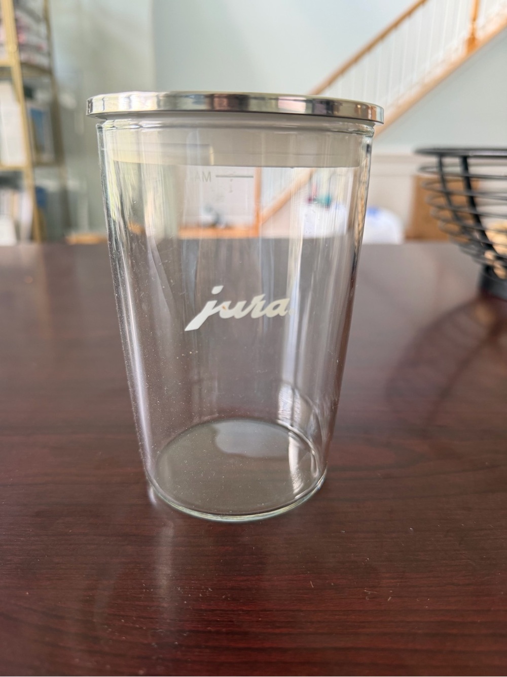 Jura Glass Milk Container